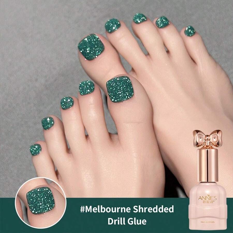 annies 10ml/1pc Spring/Summer Green, Melbourne Blue, Rose Gold Glitter Nail Polish Gel, 2025 New Jade Ice Transparent Whitening Nail Art Nails - Multicolor - View 1