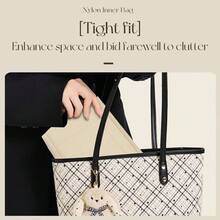 1 件毛毡面料多功能可水洗大容量袋女士化妆包桌面收纳袋洗漱包储物袋返校用品返校必需品 - 酒紅色 - 查看 12