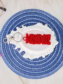 Etiqueta de nombre para mochila, llavero de acrílico personalizado, etiqueta de acrílico personalizada, etiqueta para bolsa de pañales, etiqueta para lonchera, etiqueta para niños, llavero personalizado para Acción de Gracias, Navidad, familia, novia, mamá, regalos, accesorios personalizados, estilo casual callejero - plateado - Ver 20