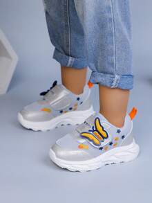 1 Pair Baby Mesh Sneakers, Casual Low-Top Shoes For Autumn, Versatile - Grey - View 5