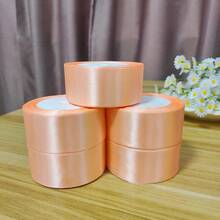 4厘米缎带花礼品包装，手工玫瑰花瓣，可用于花束，适合婚礼、派对、节日装饰 - 彩色 - 查看 19