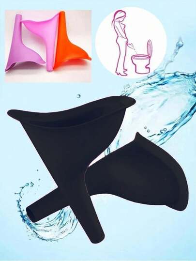 1件装女用小便器，秋冬季便携式车载马桶，应急尿袋，女性小便器，交通堵塞应急便携式尿袋，适合男女站立小便，可适配塑料瓶口