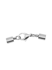 1pc Stainless Steel Connection Clasps Round Hole 2-10mm Bracelet Necklace End Cap Connection Hooks DIY Jewelry Making