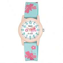 Reloj de cuarzo para mujer Citizen - Serie Q&Q, esquema de color dulce, resistente al agua, reloj de cuarzo electrónico de puntero silencioso, VS49J005Y - Beige - Ver 1