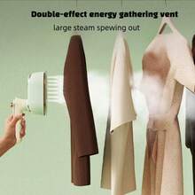 OBOVAY 1pc Mini Portable Garment Steamer, 20s Fast Heating, Dry & Wet Use, 180° Foldable Rotatable Handheld Design, Home & Travel Dual-Use, 110-130V US Plug - No Battery Required - EU C Type Plug(220-240V) - View 5