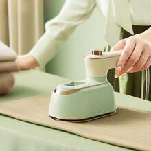 OBOVAY 1pc Mini Portable Garment Steamer, 20s Fast Heating, Dry & Wet Use, 180° Foldable Rotatable Handheld Design, Home & Travel Dual-Use, 110-130V US Plug - No Battery Required - EU C Type Plug(220-240V) - View 2