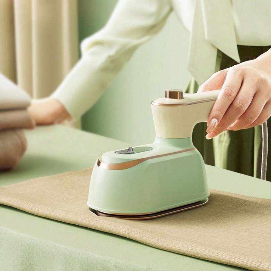 OBOVAY 1pc Mini Portable Garment Steamer, 20s Fast Heating, Dry & Wet Use, 180° Foldable Rotatable Handheld Design, Home & Travel Dual-Use, 110-130V US Plug - No Battery Required