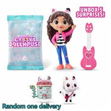 5 Surprise Gabby's Dollhouse , Toy Figures, Collectible, Mystery Capsule, Toy For Girls Ages 3 And Up, Gabby Girl, Pandy Paws, Baby Box & Mercat Toy Figures, Girls & Boys 3+(Random Style)