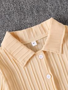 Korean Style New Girls Autumn Outfits Children's Suits Casual Comfortable Long-Sleeved Striped Shirts Two Pieces Set Girls Holiday Clothes