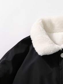 Chaqueta para hombre, chaqueta bomber con forro polar resistente al viento y cálida, chaqueta de trabajo con cuello de piel, para otoño/invierno