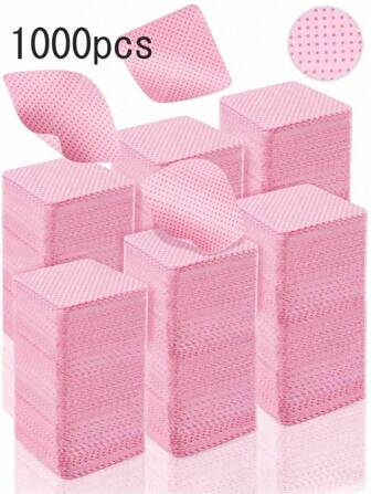 1000/400/200/24pcs Lint-Free Nail Wipes, Nail Polish Remover Pads, Eyelash Extension Wipes, Soft Non-Woven Acetone Nail Polish Remover Pads, Nail Prep & Gel Polish Removal Wipes, Lint-Free Nail Glue Wipes, Eyelash Extensions