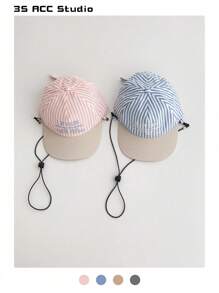 1pc Soft Top Retro Plaid Visor Hat, Women Large Brim Sun Protection Five Panels Cap, Streetwear Flat-Brim Casual Hip-Hop Baseball Cap, Suitable For Spring/Summer, Unisex