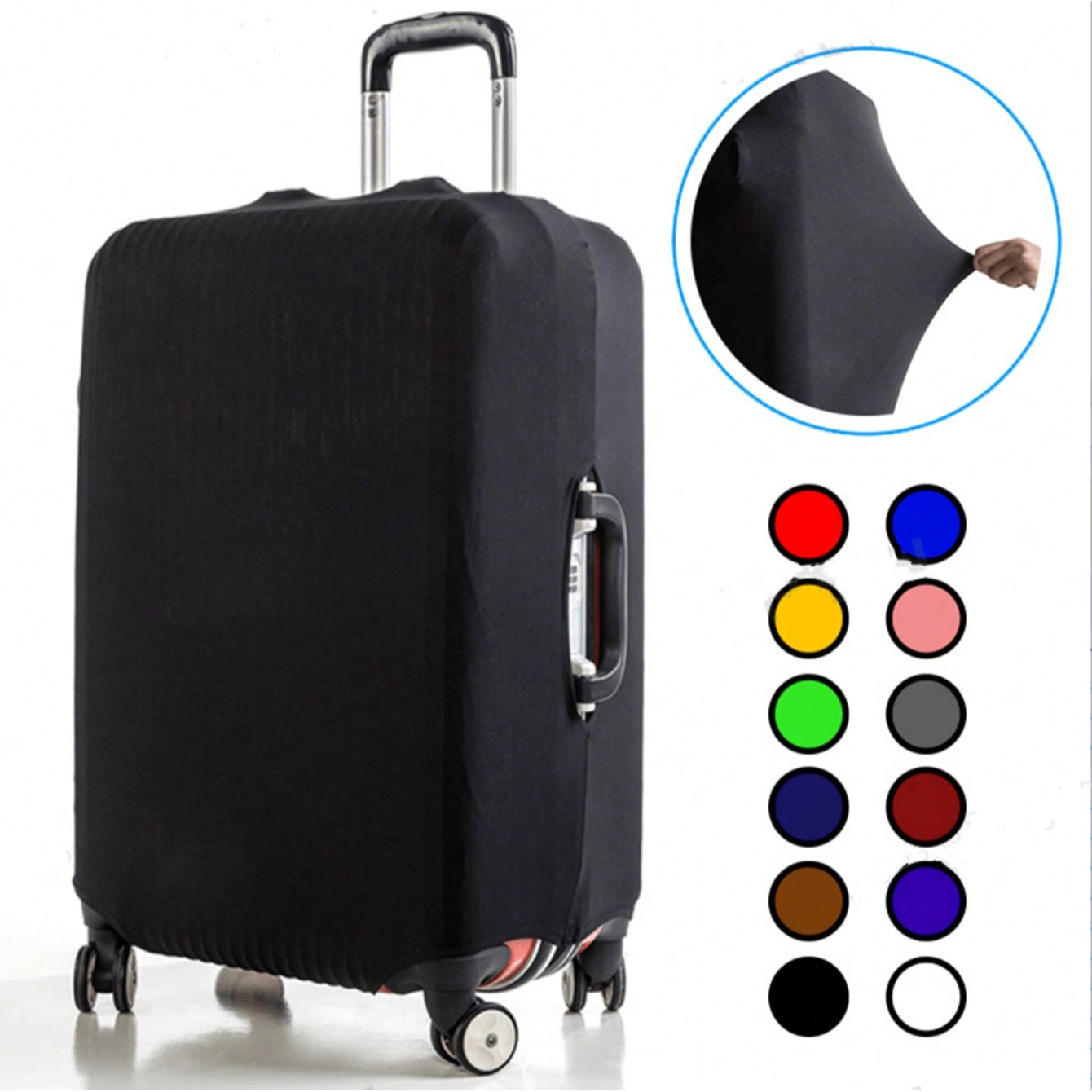 Pieza Funda elástica para equipaje S/M/L/XL, Funda protectora para equipaje, Funda de almacenamiento para maleta, Funda antipolvo para maleta con rue