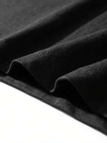 Funny Chemistry Nerd Graphic Tee For Men - Casual Black Polyester T-Shirt With Black Hole Overreacting Design, Crew Neck, Short Sleeves - Machine Washable, All-Season Wear - 黑色 - 查看 4