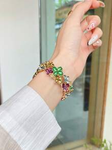 Curea Apple Watch în stil pictură în ulei floral pentru femei, potrivită pentru Apple Watch Series 10/9/8/7/6/5/4, 38 mm/40 mm/41 mm/42 mm/44 mm/45 mm/46 mm/49 mm, vintage și elegantă