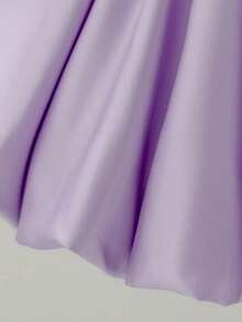 Elegant Satin Bowknot Back Flower Girl Dress For Birthday Party, School Dance, Without Headband