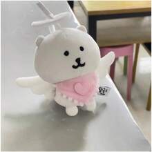 1件装 - 可爱自嘲小熊天使围兜套装，10厘米玩偶，含围兜和围巾（仅含配件，不含玩偶） - 生日礼物、完美礼物、节日礼物、儿童玩偶、圣诞礼物、万圣节礼物、换装玩偶