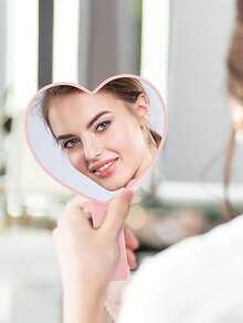 Herzförmiger Reisespiegel - Eleganter tragbarer Schminkspiegel, kompakter Schminkspiegel für Frauen und Mädchen, perfektes Valentinstags-Geschenk, Jahrestags-Geschenk, Brautjungfern-Geschenk, Geburtstagssurprise, süße Badezimmer-Deko, Schlafzimmer-Kommode-Accessoire, Sommer-Urlaubsutensilie, romantisches Hochzeitsgeschenk, süße BFF-Geschenkidee, Paar-Geschenk, Geschenk für Fernbeziehung, Muttertagsandenken, BFF-Geschenk