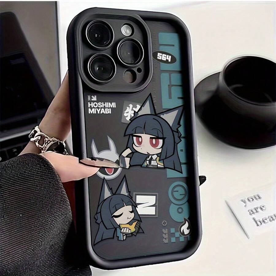 Zenless Zone Zero Myab Hoshm Phone Case For IPhone 16, 15, 14, 13, 12, 11 Pro Max, Mini, XR, XS, X, 7, 8 Plus Shockproof Soft TPU Back Cover - 黑色 - 查看 1