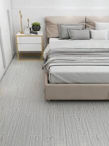 1 Roll Thick Self-Adhesive Floor Tile Sticker (Thickness: 0.25mm), Waterproof Anti-Slip Vinyl Flooring Decal, Suitable For Bathroom, Living Room, Bedroom, Kitchen, RV, Removable Wallpaper And Floor Sticker For Bedroom And Living Room, Home Decor, Kitchen Items - Thickened Light Gray - View 15