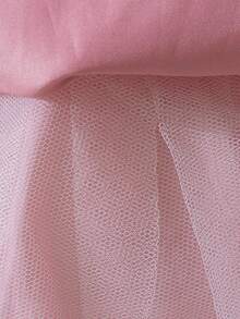 Vestido elegante de niña pequeña sin mangas con aplicación floral de tul para fiesta, cumpleaños, boda, sin diadema - Rosa vieja - Ver 10