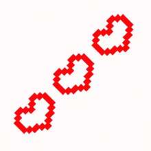 Pixel Heart Shaped Car Tail Light Sticker, Universal Tail Light & Headlight Decal, Car Exterior Decoration Sticker