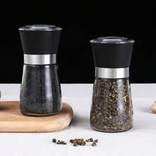 Moedor De Sal Pimenta Especiarias De Vidro Premium e Inox 180ML - Multicolorido - Visão 9