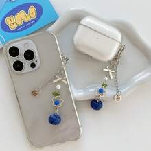 New Summer Original Design Simulated Blueberry Sweet Blueberry Phone Chain Fruit Phone Charm Jewelry, Girly, Phone Charm, Phone Lanyard, Phone Pendant, Earphone Pendant, Bag Charm - Blue - View 4
