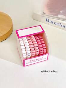 6PCS Matte Gradient Multicolor Spiral Hair Ties Set, Scrunchies For Hair No Damage Elastic Hair Ties Accessories, Women's Seamless Ponytail Holders, Korean Style Cute Hair Ties (Pink Blue Purple Orange Brown Black), Hair Elastics, Hair Rubber Bands, Hair Rope, Elastic Hair Tie, Beautymakeup, Hair Accessories, Home Beauty Women Accessory Gifts ,Head Piece