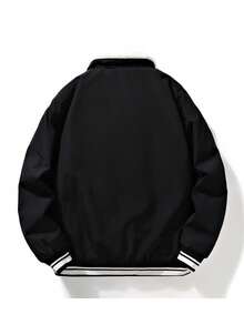 Chaqueta para hombre, chaqueta bomber con forro polar resistente al viento y cálida, chaqueta de trabajo con cuello de piel, para otoño/invierno