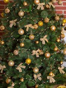 1pc 1/5M Miniature Plastic Light Bulb String Lights For Christmas Tree & Model Scenes - Mixed Color Glittery DIY Craft Decor, Decorative Plastic Fake String Lights Ribbon, Christmas Party String Beading Accessories, Miniature Scene Decorations, Christmas Decor