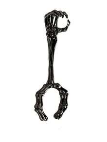 1pc Personalized Hand Bone Smoking Ring, Cigarette Holder With Skull Pattern Ring Holder, Adjustable Opening To Prevent Hand Burning And Yellowing - Multicolor - View 7