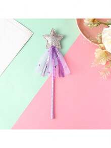 1pc/4pcs/8pcs Beach PVC Glow Magical Star Fairy Wands Party Performance Props Halloween - Multicolor - View 4