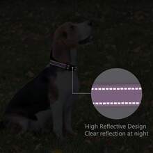 Collar de perro reflectante acolchado con neopreno suave, transpirable, de liberación rápida, collares básicos para cachorros y perros pequeños, color lavanda - Lavanda - Ver 5