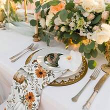 2/4/6/48 piezas Toallas de cocina/manos suaves con estampado de calabaza y floral, multiusos, paños de cocina de secado rápido, adecuados para la cocina, celebraciones, bodas, decoración y talla grande - Multicolor - Ver 11