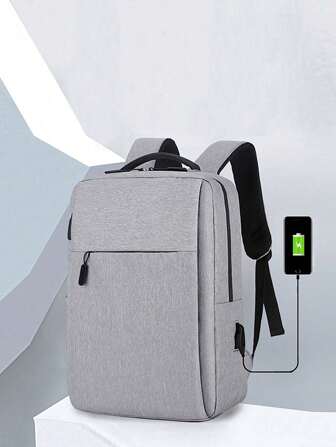 Moderner USB-Ladungsrucksack - Großer geräumiger Rucksack mit 3+ Fächern, Laptopfach (bis zu 15"), verstellbare Träger & Tragegriff