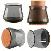 4/8/16/24pcs Non-Slip Clear Chair Leg Covers With Felt, Large Round Chair Floor Protectors, Silicone Chair Leg Floor Protectors, Table Mats, Chair Mats, Small Gadgets For Restaurant, Hotel, Cafes