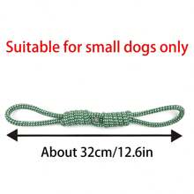 [1pc Durable Dog Toy] 1pc Durable Braided Rope Dog Toy | Interactive Chew And Tug Play, All-Breed Friendly | Random Color Design, Large Breeds, Puppy Toys