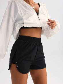 FWH Tummy-Control & Thigh-Slimming Split Design, Gym To Street Essential,Flattering Side Slits, 4-Way Stretch For Full Mobility,High-Waisted With Sexy Side Splits | #WorkoutToStreet Style,Slimming High-Waisted Design,Flattering Side Slit Details,Erfect For Yoga & City Strolls,Curve-Flattering Active Shorts,Essential Training Shorts