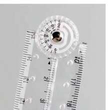 1/3 件透明亚克力折叠尺，带刻度的简易塑料尺，适用于学生绘画和家庭作业，学校用品，返校