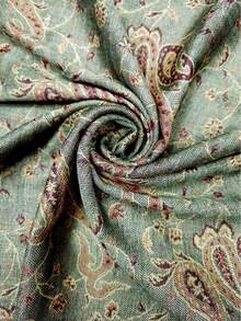 1pc Women's Fashion Multi-Color Cashew Scarf, Classic Paisley Pattern Headscarf & Shawl, Silky Cashmere Accessory, Suitable For Daily Wear, Beach Cover-Up, Holiday Gift, Air-Conditioned Room, All Seasons - Light Green - View 2