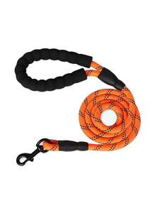 High Reflective Dog Harness Leash Collar Set, Adjustable Padded Dog Vest, Reflective Non-Obstructive Pet Oxford Vest With Front & Back Easy Control Handles, Comfortable, No-Choke Design Pet Vest Leash Collar Set - Ideal Choice For Outdoor Adventure, Multiple Sizes - Suitable For Small, Medium And Large Pets (If In Doubt Between 2 Sizes, Opt For The Larger Size As It Can Be Adjusted)