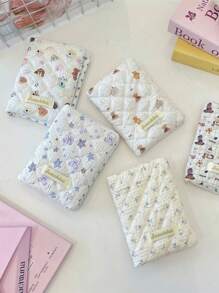 1 件可爱图案印花绗缝女孩旅行护照包、女士护照夹、护照套、文件存储保护套、卡包、钱包、多功能手提包、柔软面料可容纳护照、银行卡、登机牌、身份证、钞票，适用于旅行、度假、节日、送给朋友的生日礼物、伴娘礼物、妈妈礼物、教师礼物、情人节礼物、旅行必需品、邮轮必需品、宿舍必需品 - 彩色 - 查看 6