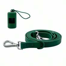 Coleira de PVC para cães com 17 opções de cores | Inclui dispensador de saco para cocô em ABS | Anti-estouro, anti-engasgo, à prova d'água, fácil de limpar | Ganchos giratórios duplos de liga de zinco, acessório para coleira anti-animais de estimação - Multicolorido - Ver 28
