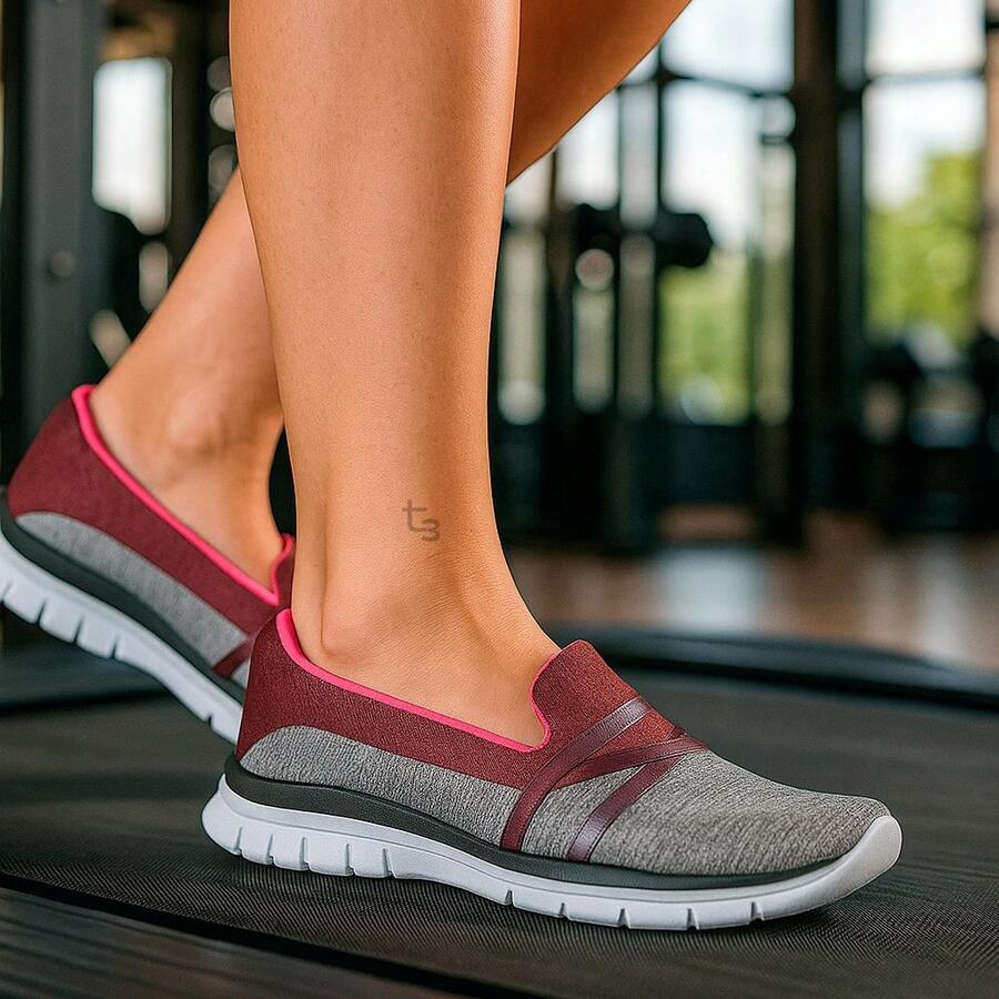 Olimp Women's Tennis Shoes Lightweight And Soft Gym Size Up To 40 - Xám - Xem 1