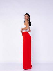 CALÇA PANTALONA NO TECIDO DUNA