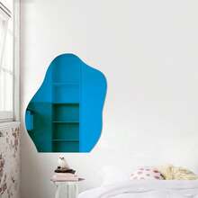 Acrylic Mirror Wall Sticker, Bathroom Soft Mirror, Asymmetrical Cloud Mirror, No Drill Makeup Mirror - Gold - View 5