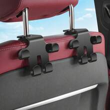 1 pieza Ganchos versátiles de almacenamiento para asiento de coche para una organización eficiente, ganchos pequeños duraderos para accesorios de coche, solución de almacenamiento perfecto para el coche para maximizar el espacio y minimizar el desorden, ideal para viajes por carretera y viajes diarios, mejora el interior de tu vehículo con ganchos funcionales y elegantes