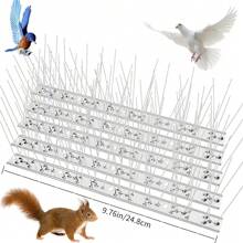 鸽子刺 不锈钢 9.84 英寸/12.99 英寸/19.69 英寸驱鸟刺 驱鸟刺 适用于阳台、屋顶花园的鸟类保护，附赠扎带