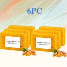 Exfoliating Turmeric Kojic Acid Lavender Soap - Contains Ground Lavender Buds For Gentle Physical Exfoliation While Brightening - Holiday Limited Release